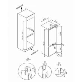 Холодильник WEISSGAUFF WRKI 2000 Total NoFrost Inverter Premium EcoFresh Inox