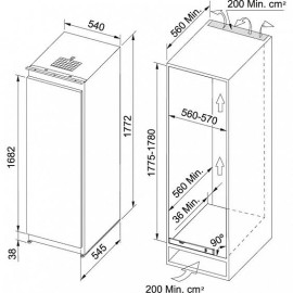 Встраиваемая морозильная камера Franke FSDF330NRENFVA+ (118.0532.621)