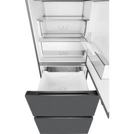 Холодильник WEISSGAUFF WFD 450 Total NoFrost Inverter Dark Grey Built-in