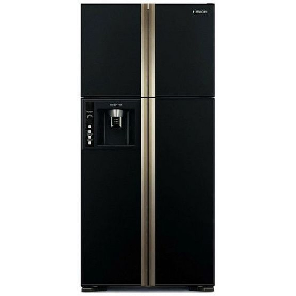Холодильник HITACHI r-w662 fpu3x gbk черный