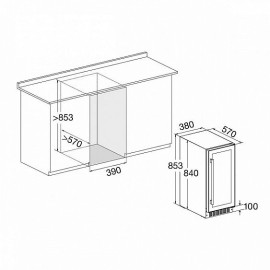 Винный шкаф TEMPTECH VWCR30DS