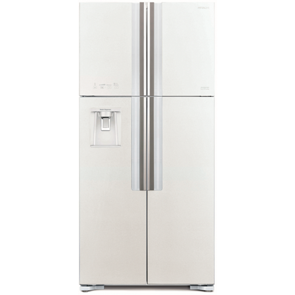 Холодильник HITACHI R-W 662 PU7 GPW белое стекло