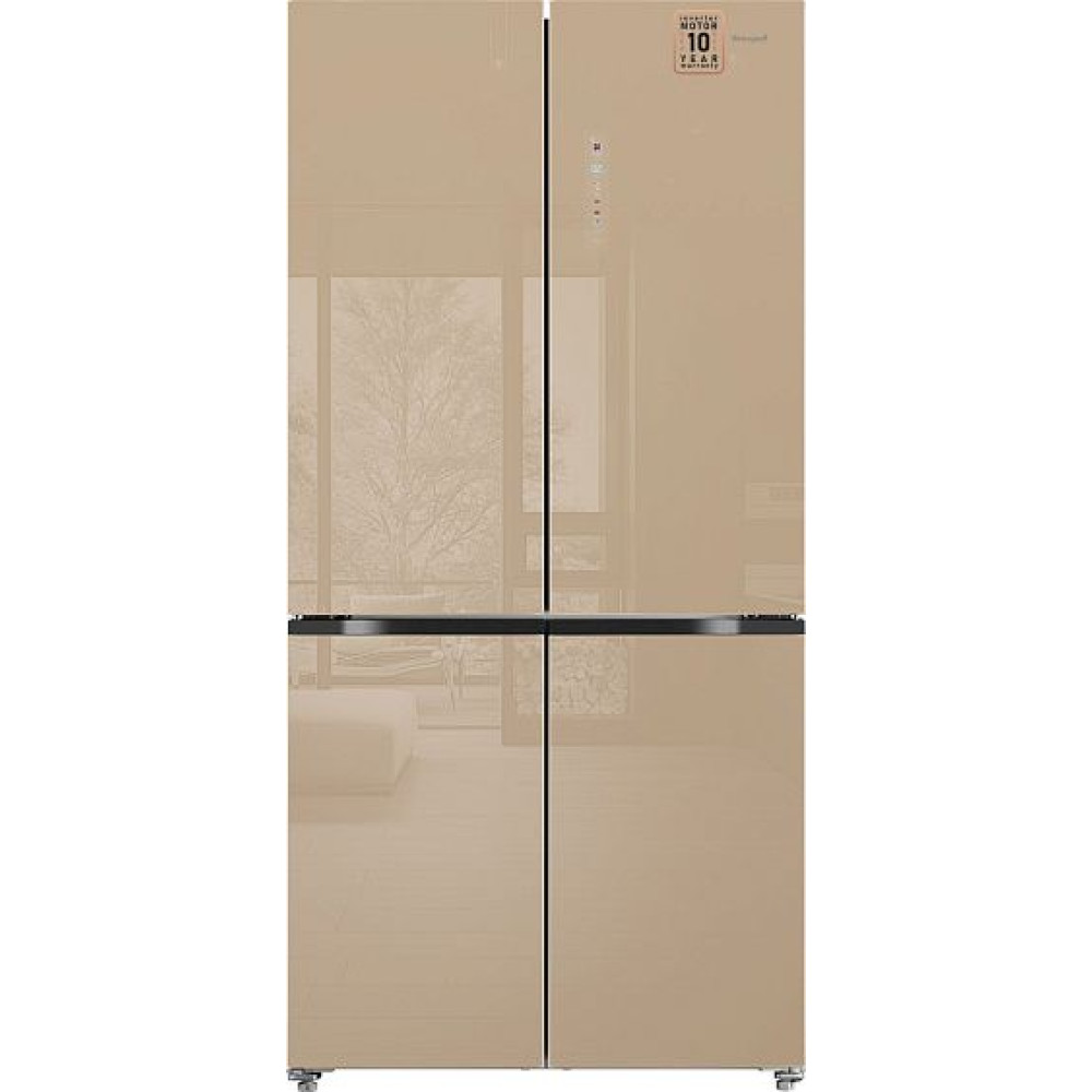 Холодильник WEISSGAUFF WCD 510 Built-in Inverter NoFrost Сhampagne Glass