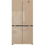 Холодильник WEISSGAUFF WCD 510 Built-in Inverter NoFrost Сhampagne Glass