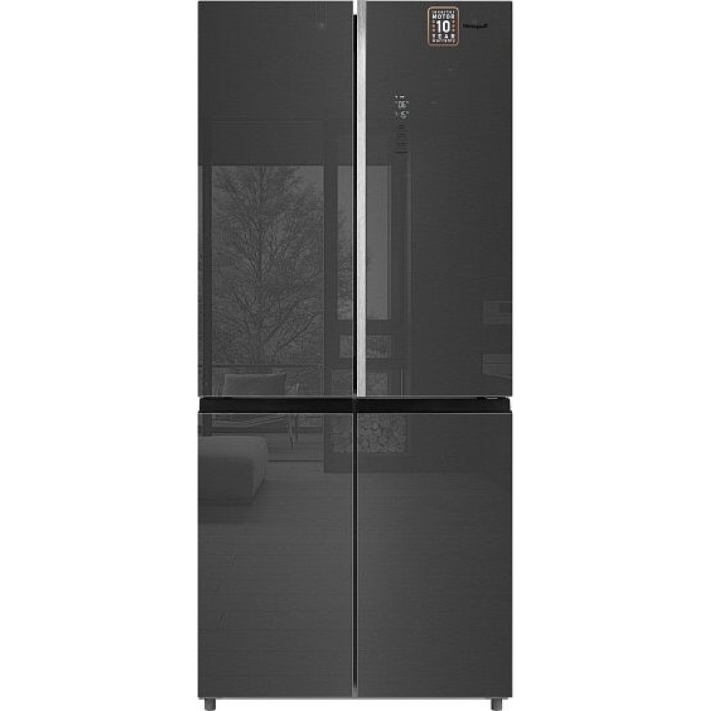 Холодильник WEISSGAUFF WCD 590 NoFrost Inverter Premium EcoFresh Inox Glass