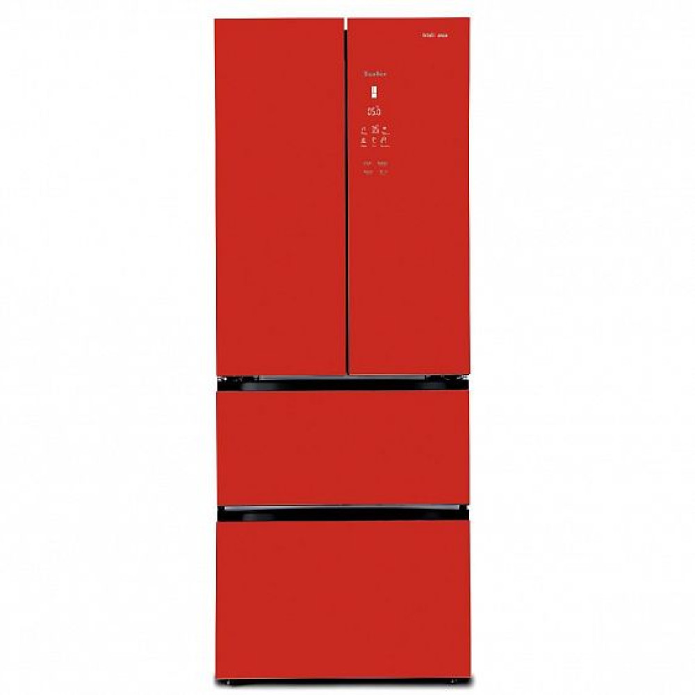 Холодильник TESLER RFD-361I RED GLASS