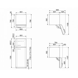 Холодильник SMEG FAB30RCR5