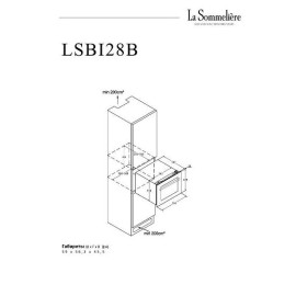 Винный шкаф LA SOMMELIERE LSBI28B