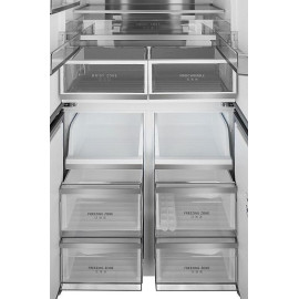 Холодильник WEISSGAUFF WCD 510 Built-in Inverter NoFrost Black Glass