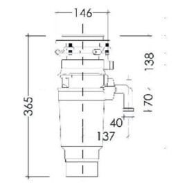 Измельчитель пищевых отходов KUPPERSBERG WSS 750 B