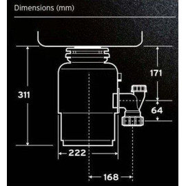 Измельчитель пищевых отходов IN SINK ERATOR ISE Evolution 150