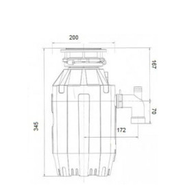 Измельчитель пищевых отходов BONE CRUSHER 810 AS