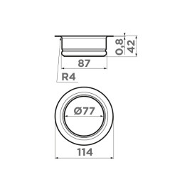 Сменная горловина для измельчителя OMOIKIRI NA-02 GM (4956687)