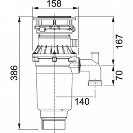 Измельчитель Franke TE-75S (134.0607.344)