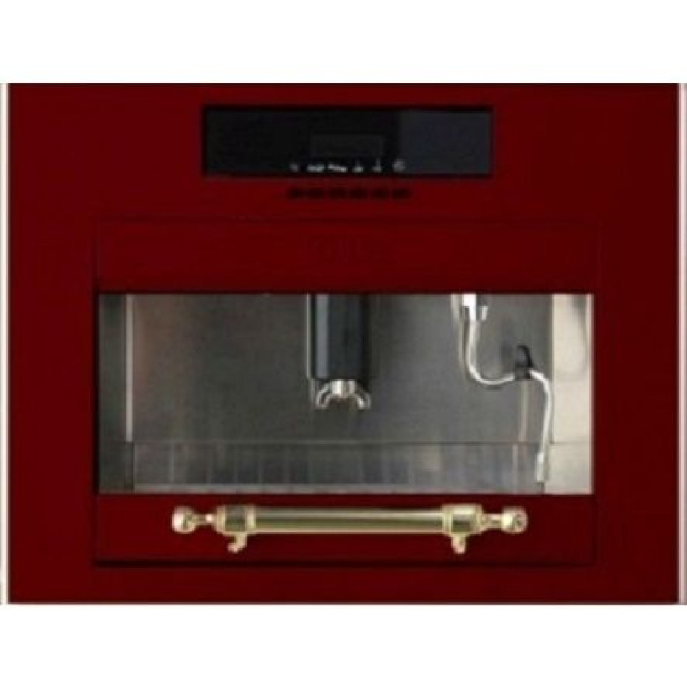 Встраиваемая кофеварка ILVE ES-645C TKA бордо ручка бронза