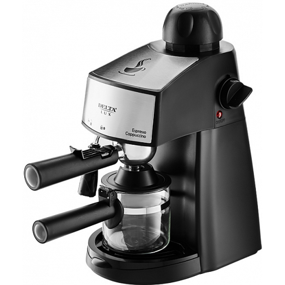 Кофеварка рожковая DELTA Lux DL-8151К черная