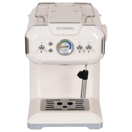 Кофеварка HYUNDAI HEM-5300 бежевый/серебристый