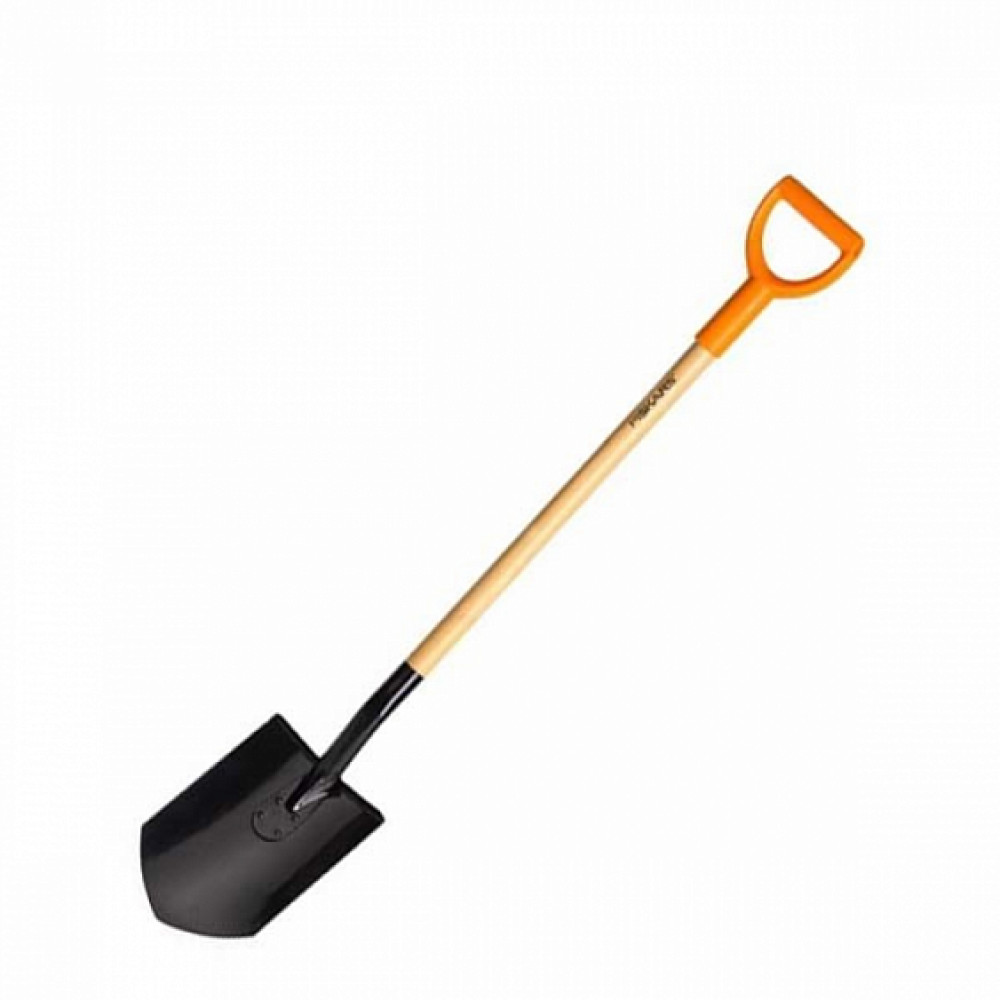 Штыковая лопата с деревянным черенком FISKARS 131640