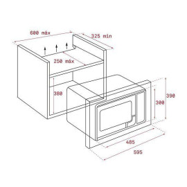 Микроволновая печь TEKA ML 820 BI BLACK-SS (40584201)