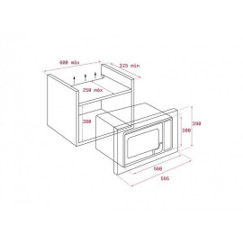 Микроволновая печь TEKA ML 8200 BIS NIGHT RIVER BLACK