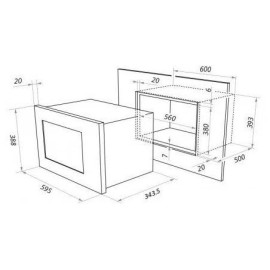 Микроволновая печь COMFEE CMW20TNMB-07