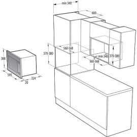 Микроволновая печь GORENJE BM201EG1BG