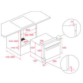 Микроволновая печь TEKA MLC 84-G1 MATT BLACK (111160027)