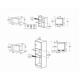 Встраиваемая микроволновая печь Smeg FMI420S