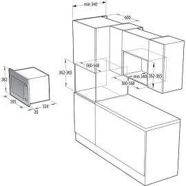 Микроволновая печь GORENJE BM201EM1X