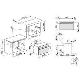 Микроволновая печь SMEG SO4101M0B3