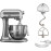 Миксер KITCHENAID 5KSM7591XESL с подъемной чашей 6.9 л Heavy Duty