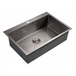 Кухонная мойка MILACIO Denia 750 Steel MC.77509 вороненая сталь