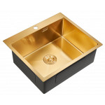 Кухонная мойка MILACIO Denia 59 Steel MC.77498 золото