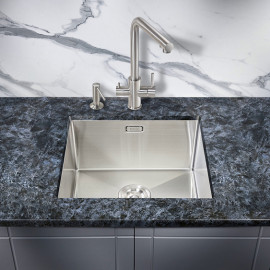 Кухонная мойка MILACIO Denia 48 Steel MC.77440 нержавеющая сталь