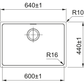 Кухонная мойка FRANKE FEX 210-60 стоп-вентиль 127.0688.783