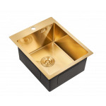 Кухонная мойка MILACIO Denia 41 Steel MC.77468 золото