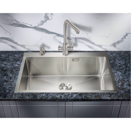 Кухонная мойка MILACIO Denia 750 Steel MC.77500 нержавеющая сталь