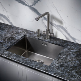 Кухонная мойка MILACIO Denia 58 Steel MC.77459 вороненая сталь
