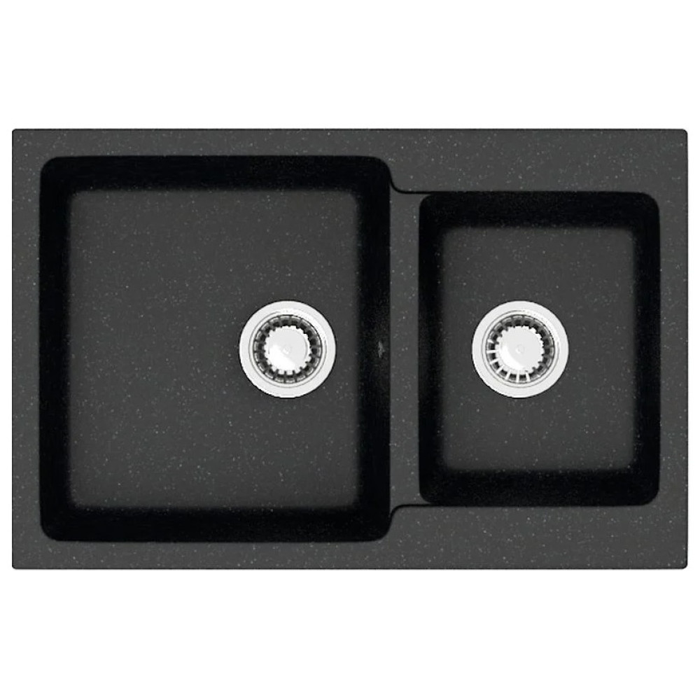 Кухонная мойка ZETT lab 191/Q4 черный T191Q004