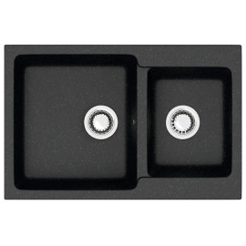 Кухонная мойка ZETT lab 191/Q4 черный T191Q004