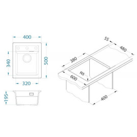 Кухонная мойка ALVEUS GRANITAL ATROX 10 TERRA - G22 1139768