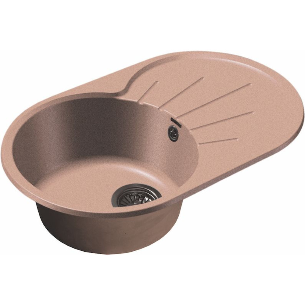 Кухонная мойка GRANFEST RONDO GF-R750L светло-розовый