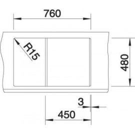 Кухонная мойка BLANCO metra 45s (513029)