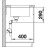 Кухонная мойка Blanco ANDANO 340-U нерж.сталь зеркальная полировка с отв. арм. InFino (арт.522955)