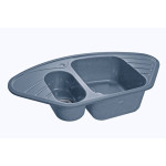 Кухонная мойка GRANFEST Corner GF-C960E графит