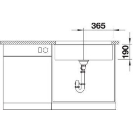 Кухонная мойка Blanco SUBLINE 700-U SILGRANIT серый беж с отв.арм. InFino (арт.523449)