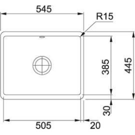 Кухонная мойка FRANKE KBK 110-50 керамика, оникс (126.0335.883)