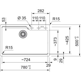 Кухонная мойка FRANKE UBG 610-78 белый (114.0582.219)
