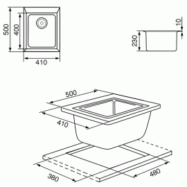Кухонная мойка SMEG lse40p