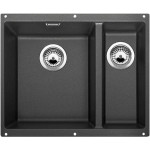 Кухонная мойка Blanco SUBLINE 340/160-U SILGRANIT антрацит (чаша справа) с отв.арм. InFino (арт.523558)